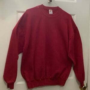Jerzees Men's Crewneck Sweater in Rich Red